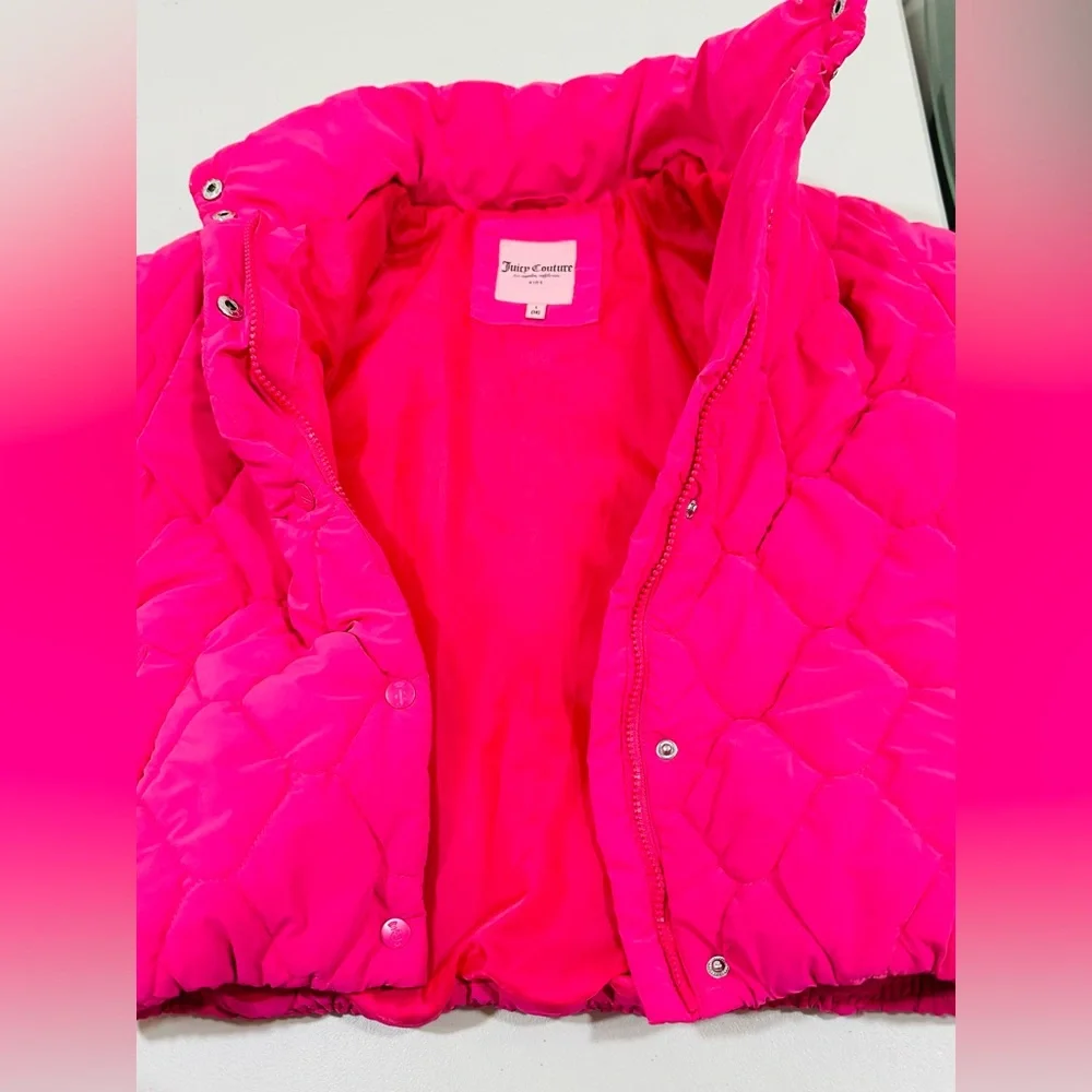 Juicy Couture‎ Girls Coat Winter Quilted Jacket Pink Size L(14)